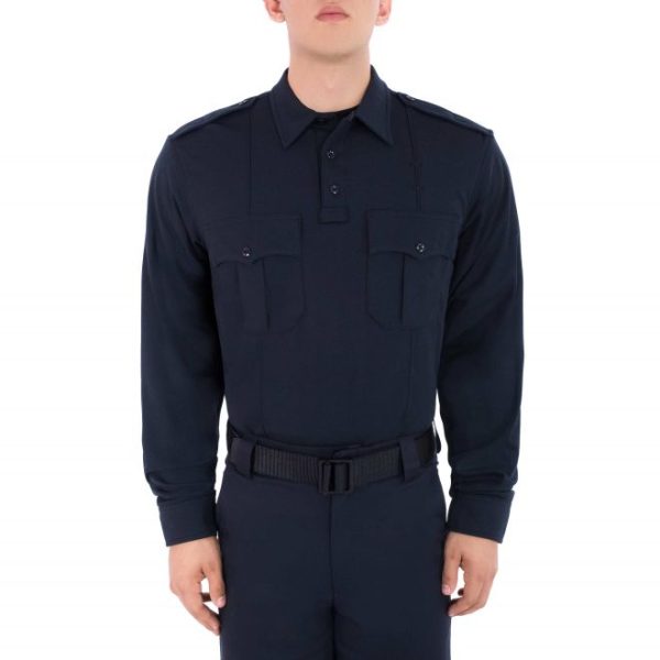 LONG SLEEVE BICOMPONENT KNIT SHIRT