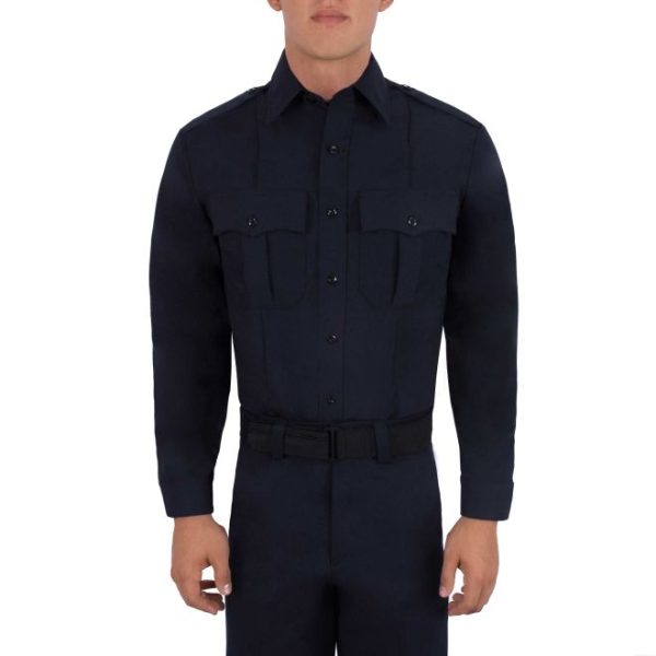 LONG SLEEVE ZIPPERED POLYESTER SHIRT
