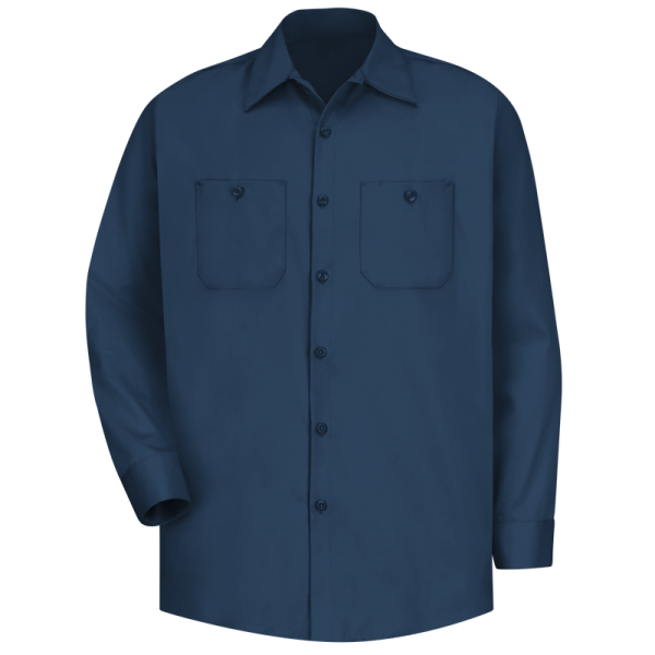 Red Kap Mens Wrinkle Resistant Cotton Work Shirt